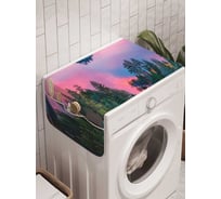 Органайзер для хранения Ambesonne "Речной островок" на стиральную машину, 45x120 см, cwm_18433