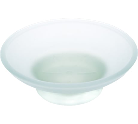 Мыльница Аквалиния стеклянная, белая матовая 14.МС-002