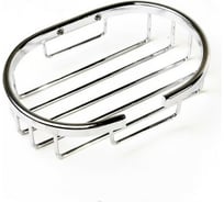 Мыльница-сетка Аквалиния металлическая овальная 14.МС-018