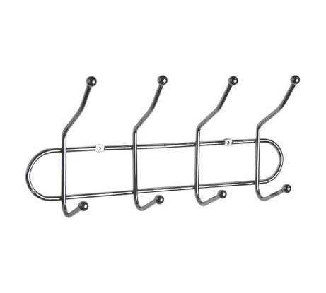 Настенная вешалка Аквалиния с четырьмя двойными крючками 01.С204