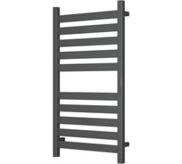 Полотенцесушитель дизайнерский электрический Bauedge профильный BAU Elite Gun Grey 50x100, 10 планок, универсальный, темно-серый металлик DB-0098