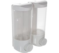 Настенный двойной дозатор для жидкого мыла, шампуня Аквалиния 2х350 мл B2531