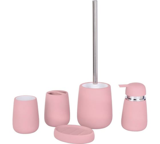 Подставка для зубных щеток Аквалиния Soft розовая B4333A-3P