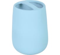 Подставка для зубных щеток Аквалиния Soft голубая B4333A-3B