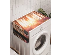 Органайзер для хранения Ambesonne "Тайная цветочная долина" на стиральную машину, 45x120 см, cwm_15219