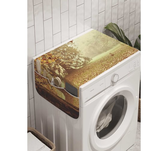 Органайзер для хранения Ambesonne "Лесная беседа" на стиральную машину, 45x120 см, cwm_8294 1