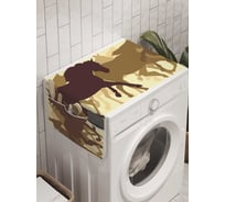 Органайзер для хранения Ambesonne "Лошадиный побег" на стиральную машину, 45x120 см, cwm_8506