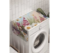Органайзер для хранения Ambesonne "Цветочное произведение" на стиральную машину, 45x120 см, cwm_9187