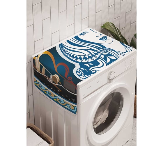 Органайзер для хранения Ambesonne "Привлекательная дева" на стиральную машину, 45x120 см, cwm_18690 1