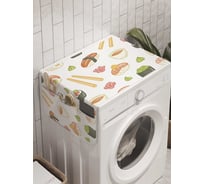 Органайзер для хранения Ambesonne "Роллы и палочки" на стиральную машину, 45x120 см, cwm_8869