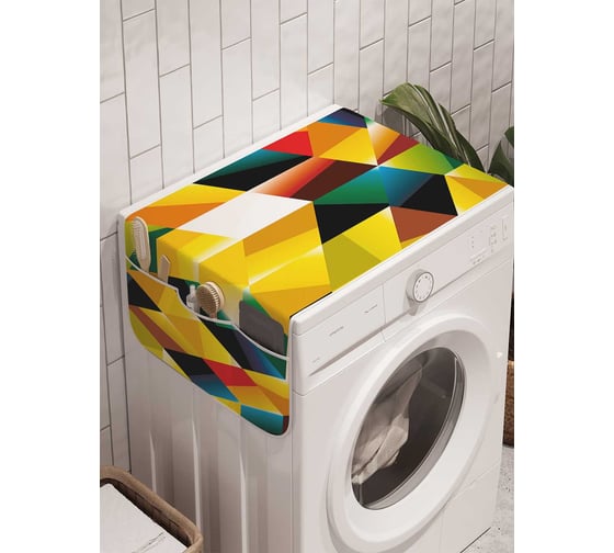 Органайзер для хранения Ambesonne "Хаотическая комбинация" на стиральную машину, 45x120 см, cwm_21381 1