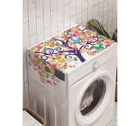 Органайзер для хранения Ambesonne "Дерево и бабочки" на стиральную машину, 45x120 см, cwm_4909