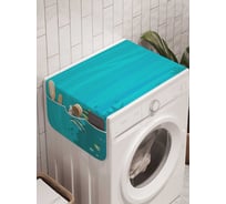 Органайзер для хранения Ambesonne "Растительный морской мир" на стиральную машину, 45x120 см, cwm_20595