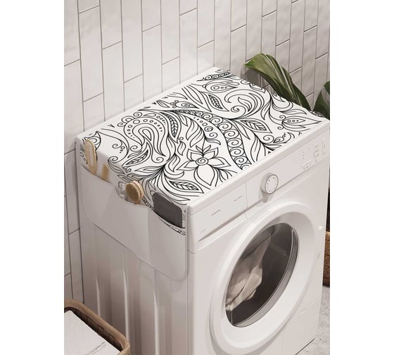 Органайзер для хранения Ambesonne "Необычная гравюра" на стиральную машину, 45x120 см, cwm_18718 1