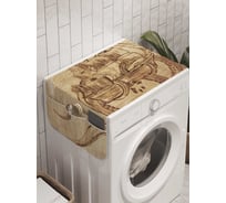 Органайзер для хранения Ambesonne "Кракен развлекается" на стиральную машину, 45x120 см, cwm_8138