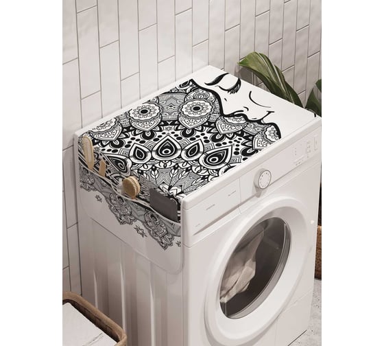 Органайзер для хранения Ambesonne "Лунные узоры" на стиральную машину, 45x120 см, cwm_18720 1