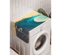 Органайзер для хранения Ambesonne "Цунами приближается" на стиральную машину, 45x120 см, cwm_15014