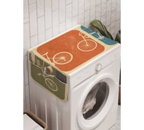 Органайзер для хранения Ambesonne "Велосипедный отличия" на стиральную машину, 45x120 см, cwm_30373