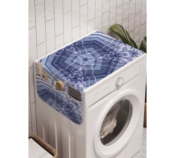 Органайзер для хранения Ambesonne "Треугольные галлюцинации" на стиральную машину, 45x120 см, cwm_20358 1