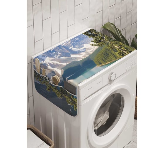 Органайзер для хранения Ambesonne "Зимняя обитель" на стиральную машину, 45x120 см, cwm_9300 1