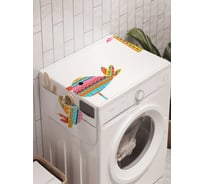Органайзер для хранения Ambesonne "Расписной скворечник" на стиральную машину, 45x120 см, cwm_21639