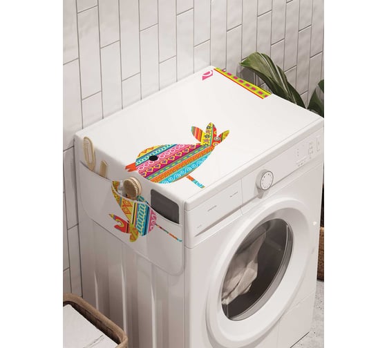 Органайзер для хранения Ambesonne "Расписной скворечник" на стиральную машину, 45x120 см, cwm_21639 1