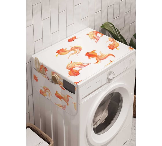 Органайзер для хранения Ambesonne "Желанная рыбка" на стиральную машину, 45x120 см, cwm_20594 1