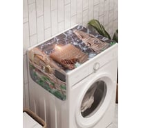 Органайзер для хранения Ambesonne "Зимние украшения" на стиральную машину, 45x120 см, cwm_21446