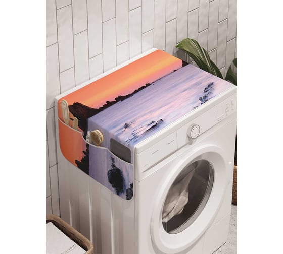 Органайзер для хранения Ambesonne "Морская туманность" на стиральную машину, 45x120 см, cwm_21349 1