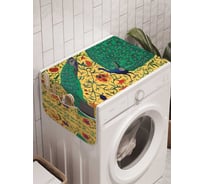 Органайзер для хранения Ambesonne "Среда для павлина" на стиральную машину, 45x120 см, cwm_4007