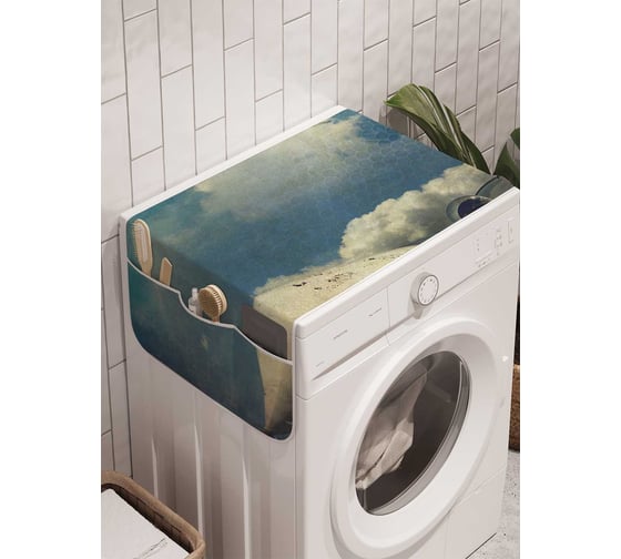 Органайзер для хранения Ambesonne "Самолет на пленке" на стиральную машину, 45x120 см, cwm_5510 1