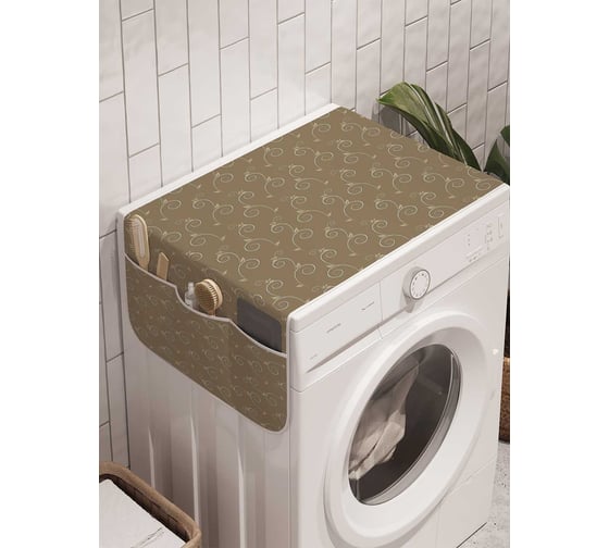 Органайзер для хранения Ambesonne "Глоток креатива" на стиральную машину, 45x120 см, cwm_29621 1