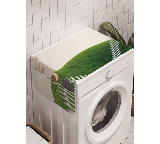 Органайзер для хранения Ambesonne "Волнистый заборчик" на стиральную машину, 45x120 см, cwm_21634 1