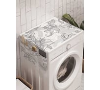 Органайзер для хранения Ambesonne "Цветочный узор карандашом" на стиральную машину, 45x120 см, cwm_2505