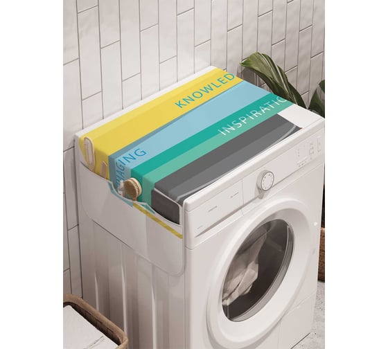Органайзер для хранения Ambesonne "Образование" на стиральную машину, 45x120 см, cwm_4608 1