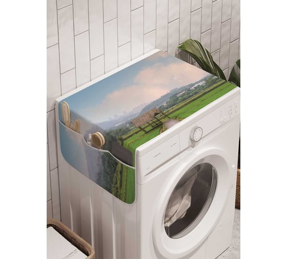 Органайзер для хранения Ambesonne "Мост через поле" на стиральную машину, 45x120 см, cwm_14887 1