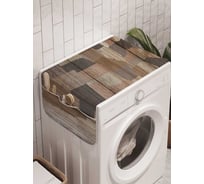Органайзер для хранения Ambesonne "Деревянный континент" на стиральную машину, 45x120 см, cwm_19698
