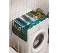 Органайзер для хранения Ambesonne "Вдохновение у водопада" на стиральную машину, 45x120 см, cwm_14562