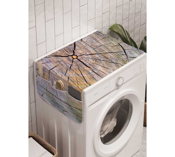 Органайзер для хранения Ambesonne "Срез дерева" на стиральную машину, 45x120 см, cwm_20369 1