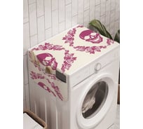 Органайзер для хранения Ambesonne "Розовый орнамент" на стиральную машину, 45x120 см, cwm_21373