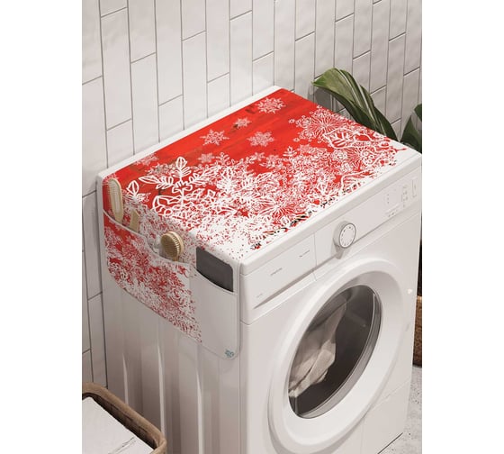 Органайзер для хранения Ambesonne "Снежная красота" на стиральную машину, 45x120 см, cwm_21451 1