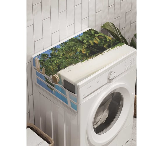 Органайзер для хранения Ambesonne "Окно с неба" на стиральную машину, 45x120 см, cwm_7873 1