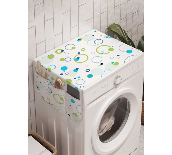 Органайзер для хранения Ambesonne "Сон с пузырями" на стиральную машину, 45x120 см, cwm_30525 1