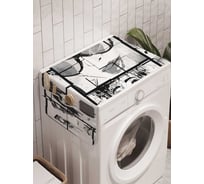 Органайзер для хранения Ambesonne "Модный комикс" на стиральную машину, 45x120 см, cwm_21048