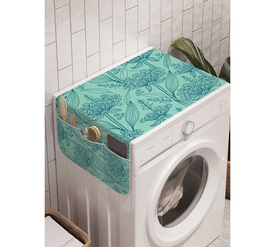 Органайзер для хранения Ambesonne "Травы волшебства" на стиральную машину, 45x120 см, cwm_30596 1