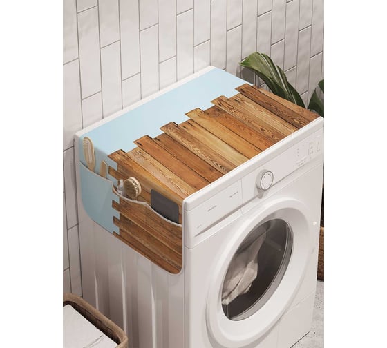 Органайзер для хранения Ambesonne "Простенький забор" на стиральную машину, 45x120 см, cwm_21647 1