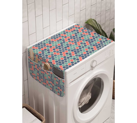 Органайзер для хранения Ambesonne "Сотовый комплект" на стиральную машину, 45x120 см, cwm_30651 1