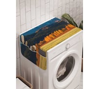 Органайзер для хранения Ambesonne "Бескрайняя природа за забором" на стиральную машину, 45x120 см, cwm_21631