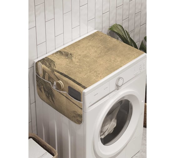 Органайзер для хранения Ambesonne "Ретро мечта" на стиральную машину, 45x120 см, cwm_8109 1