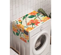Органайзер для хранения Ambesonne "Цветочная композиция" на стиральную машину, 45x120 см, cwm_14775